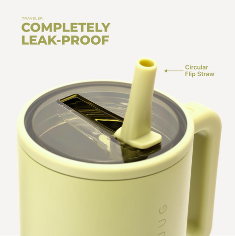 Traveler 32oz | Leakproof Insulated Tumbler with Handle – Olive