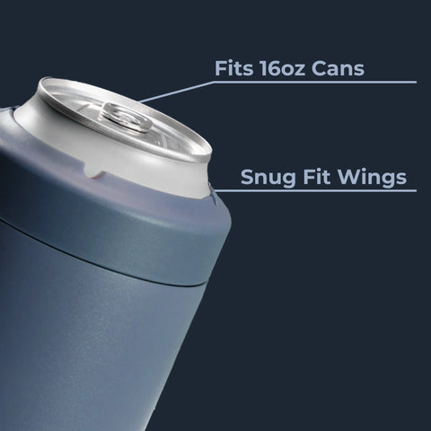 Can Cooler 16oz | 2-in-1 Insulated Tallboy Can Cooler, Screw-Top Lock – Cascade
