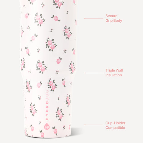 Sport 40oz | Large Leakproof Insulated Water Bottle – Wildrose