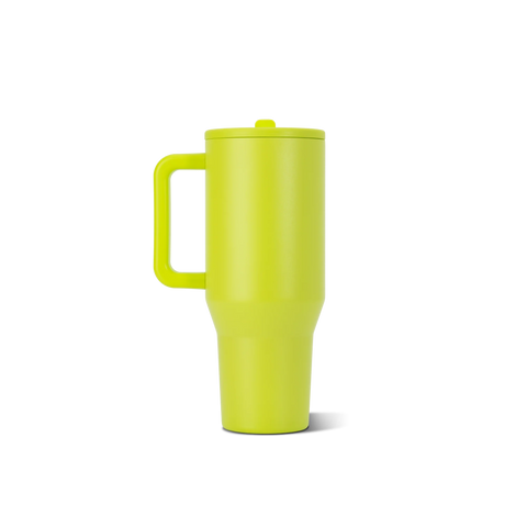 Traveler 32oz | Insulated Tumbler with Handle – Lemon Lime