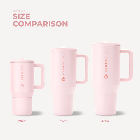 Traveler 40oz | All-Day Insulated Tumbler with Handle – Pink Sand