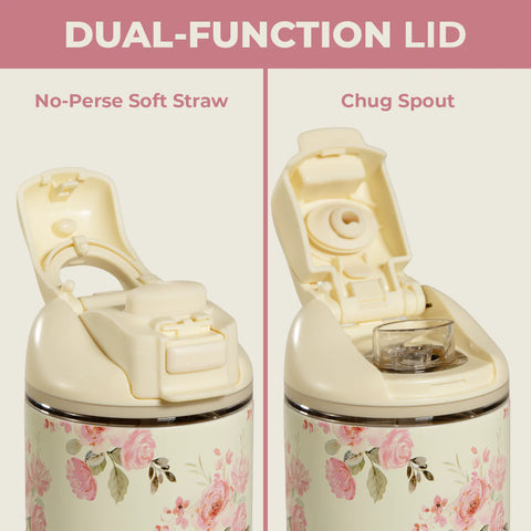 Ease2o 32oz | Compact Water Bottle with Straw & Chug Spout – Keepsake
