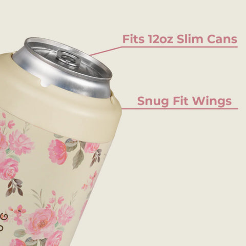 Slim Can Cooler 12oz | Insulated Stainless Steel Skinny Can Holder – Keepsake