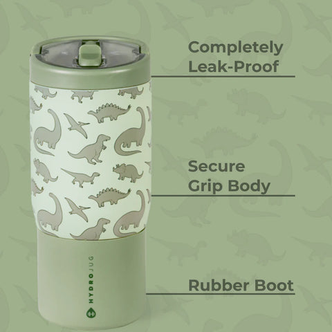 Sport 14oz | Compact Leakproof Kids Water Bottle – Dinosaur