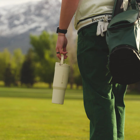 Sport 40oz | Large Leakproof Insulated Water Bottle – Cream
