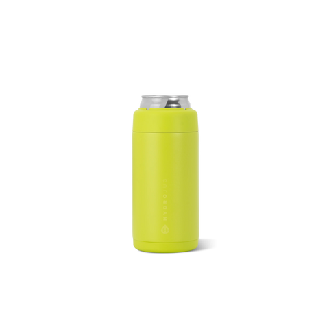 Slim Can Cooler 12oz | Insulated Stainless Steel Skinny Can Holder – Lemon Lime