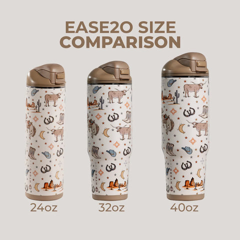Ease2o 24oz | 2-in-1 Water Bottle with Soft Straw & Chug Spout – Mesa