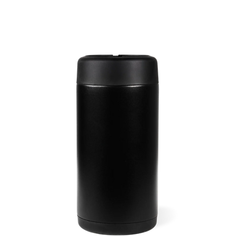 Slim Can Cooler 12oz | Insulated Stainless Steel Skinny Can Holder – Black