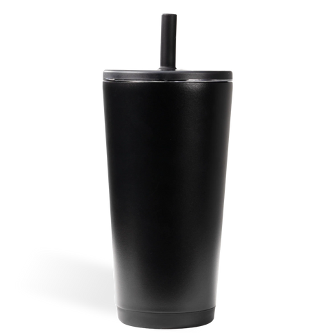 Everyday Tumbler 20oz | Ceramic-Lined Insulated Tumbler with Straw – Black