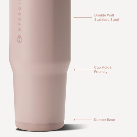 Ease2o 40oz | Dual-Function Water Bottle with Straw & Chug Spout – Dusty Rose