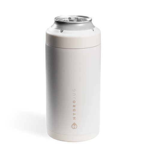 Can Cooler 16oz | 2-in-1 Insulated Tallboy Can Cooler, Screw-Top Lock – Linen