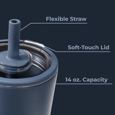 Everyday Tumbler 14oz | Ceramic-Lined Spill-Free Kids Tumbler – Cascade