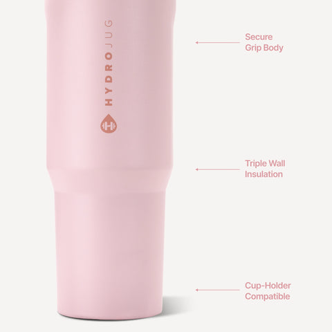 Sport 32oz | Leakproof Insulated Water Bottle, Workout & Hike – Pink Sand